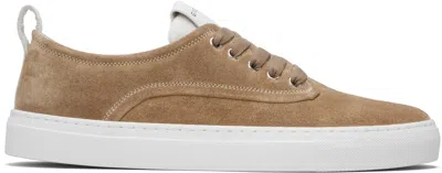 Givenchy Men Biscuit Suede New City Sneakers In Brown
