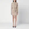 Givenchy Taupe Safari Dress In Poplin In Beige