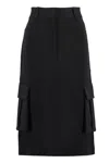GIVENCHY GIVENCHY TECHNICAL FABRIC SKIRT