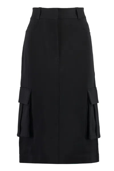 GIVENCHY GIVENCHY TECHNICAL FABRIC SKIRT