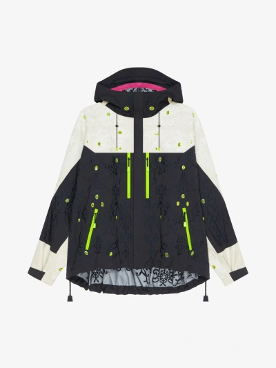 Givenchy Technical Jacket With Embroideries And Rhinestones In Black/white