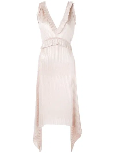 Givenchy Technical Pleated Dress In Multi