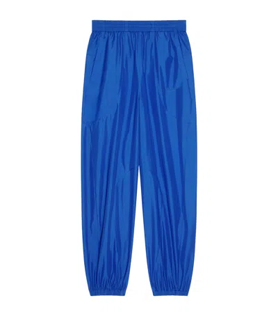 Givenchy Technical Wide-leg Trousers In Blue