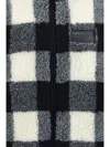 Givenchy Checked Embroidered Pile Jacket For Men In Black