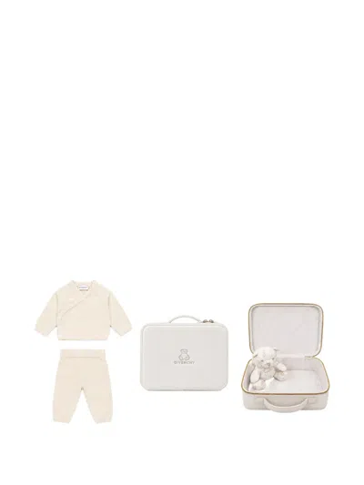 Givenchy Babies' Teddy-bear And Tracksuit Gift Set In Neutrals