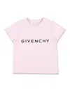 Givenchy Kids' Tee Logo Basic In Pink