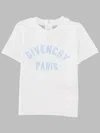 Givenchy Kids Mini Snap Button T-shirt With Embroidered Logo In White