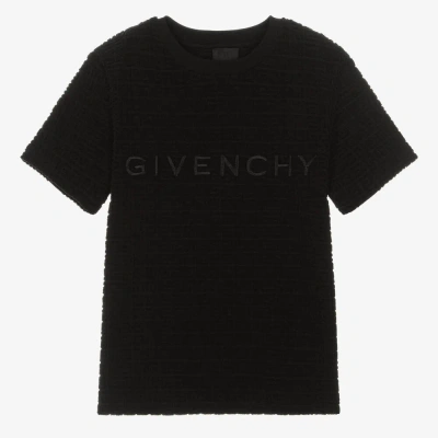 Givenchy Teen Boys Black 4g Cotton T-shirt