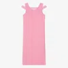 GIVENCHY TEEN GIRLS PINK COTTON 4G TOWELLING DRESS