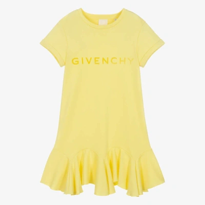 Givenchy Teen Girls Yellow Cotton Jersey Dress