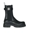 Givenchy Man Knee Boots Black Size 11 Soft Leather In Black