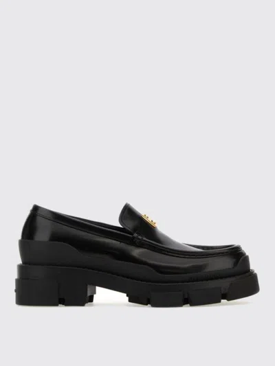 GIVENCHY GIVENCHY TERRA LOAFERS IN LEATHER WITH 4G LOGO PLAQUE