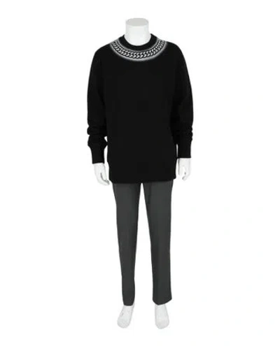 Pre-owned Givenchy Terry Cloth Graphic Print Sweatshirt W/ Tags In Black