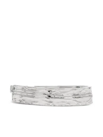 Givenchy Textured Bracelet In Silver