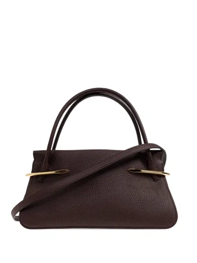 Givenchy Medium Pinch Metal-detail Shoulder Bag In Brown