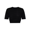 Givenchy Cropped Sweater In Monogram 72 Jacquard In Black