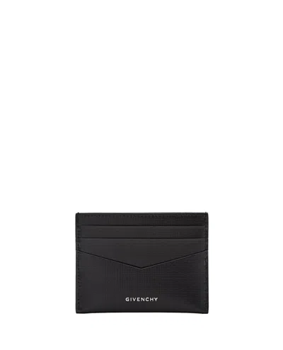 Givenchy Textured Leather Card Holder In Black