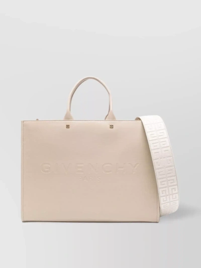 Givenchy Textured Leather Tote Bag In Neutral