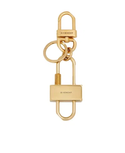 Givenchy Textured Metal Small Key Ring In Nude