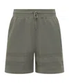 Givenchy Green Textured Shorts In Green