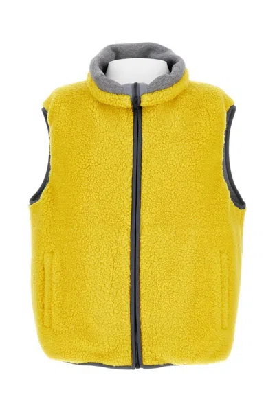 Givenchy Textured Zip-closure Sleeveless Fleece In Yellow