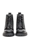 Givenchy Chunky Sole Leather Ankle Boots With Pull Tab In Multi