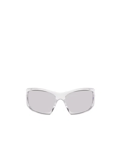Givenchy Thick Border Logo Sunglasses In White