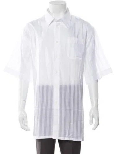 Pre-owned Givenchy Three-quarter Sleeve Dress Shirt W/ Tags In White