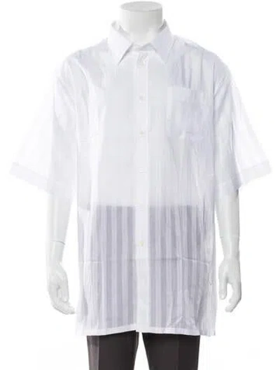Pre-owned Givenchy Three-quarter Sleeve Dress Shirt W/ Tags In White
