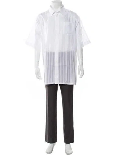 Pre-owned Givenchy Three-quarter Sleeve Dress Shirt W/ Tags In White