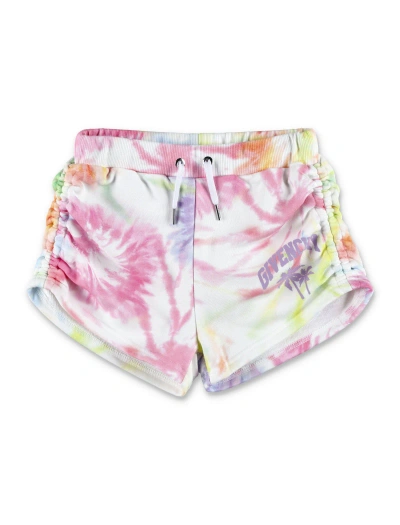 Givenchy Kids' Tie-dye Shorts In White