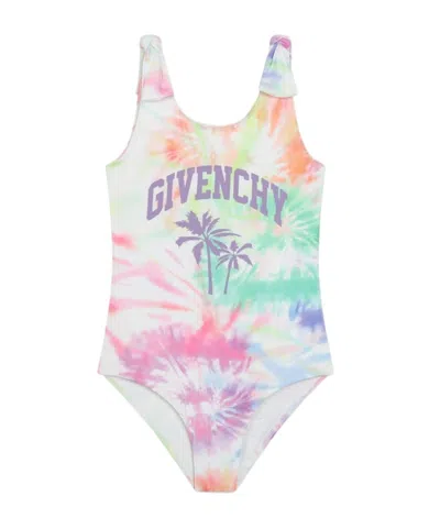 Givenchy Tie-dyed One-piece Swimsuit In White