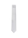 Givenchy Plain Bow-detail Tie In Gray