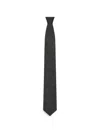Givenchy Tie In Knitted Silk In Gray