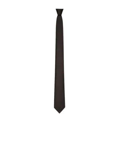 Givenchy Tie In Silk With Jacquard Detail In Black