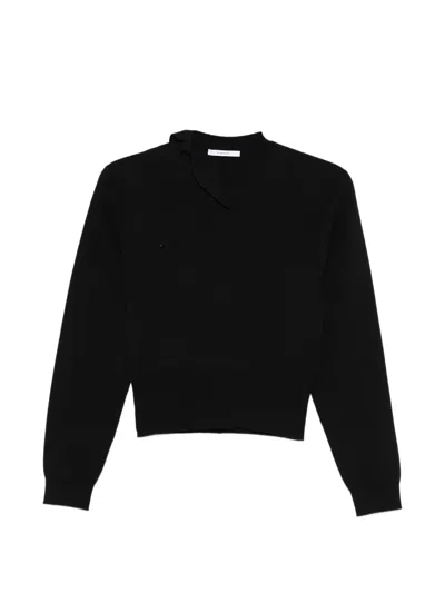 Givenchy Tie-neck Sweater In Black