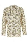 Givenchy Camicia Con Stampa Chandelier In Seta In Creamochre