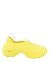 Givenchy Man Sneakers Yellow Size 8 Textile Fibers In Yellow