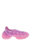 GIVENCHY GIVENCHY TK 360+ PINK LOW-TOP SNEAKERS WITH RAISED GRAPHIC GRID AND CONTRASTING LINES IN TECH MESH W