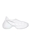 Givenchy White Fabric Tk-360 Slip On Sneakers In White