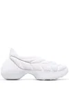 Givenchy White Fabric Tk-360 Slip On Sneakers In White
