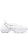 Givenchy White Fabric Tk-360 Slip On Sneakers In White