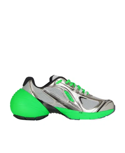 Givenchy Tk-mx Runner Sneakers In Green Silvery