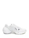 Givenchy White Mesh And Synthetic Leather Tk Mx Sneakers In White