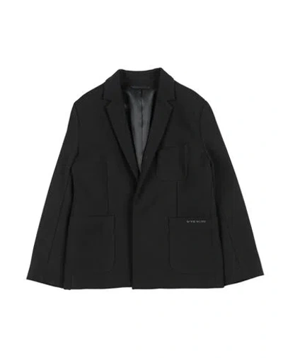 Givenchy Babies'  Toddler Boy Blazer Black Size 4 Modal, Cotton, Elastane, Polyamide