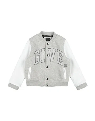 Givenchy Babies'  Toddler Boy Jacket Light Grey Size 3 Cotton, Polyester In Gray