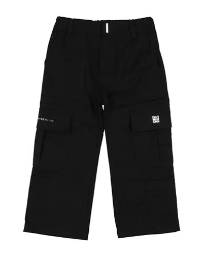 Givenchy Babies'  Toddler Boy Pants Black Size 4 Cotton, Elastane