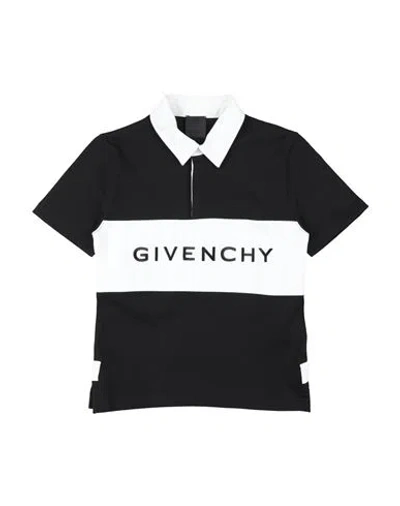 Givenchy Babies'  Toddler Boy Polo Shirt Black Size 4 Cotton In Multi