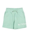 Givenchy Toddler Boy Shorts & Bermuda Shorts Light Green Size 4 Cotton, Polyester In Multi