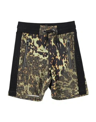 Givenchy Babies'  Toddler Boy Shorts & Bermuda Shorts Military Green Size 5 Cotton, Elastane, Polyester, Poly